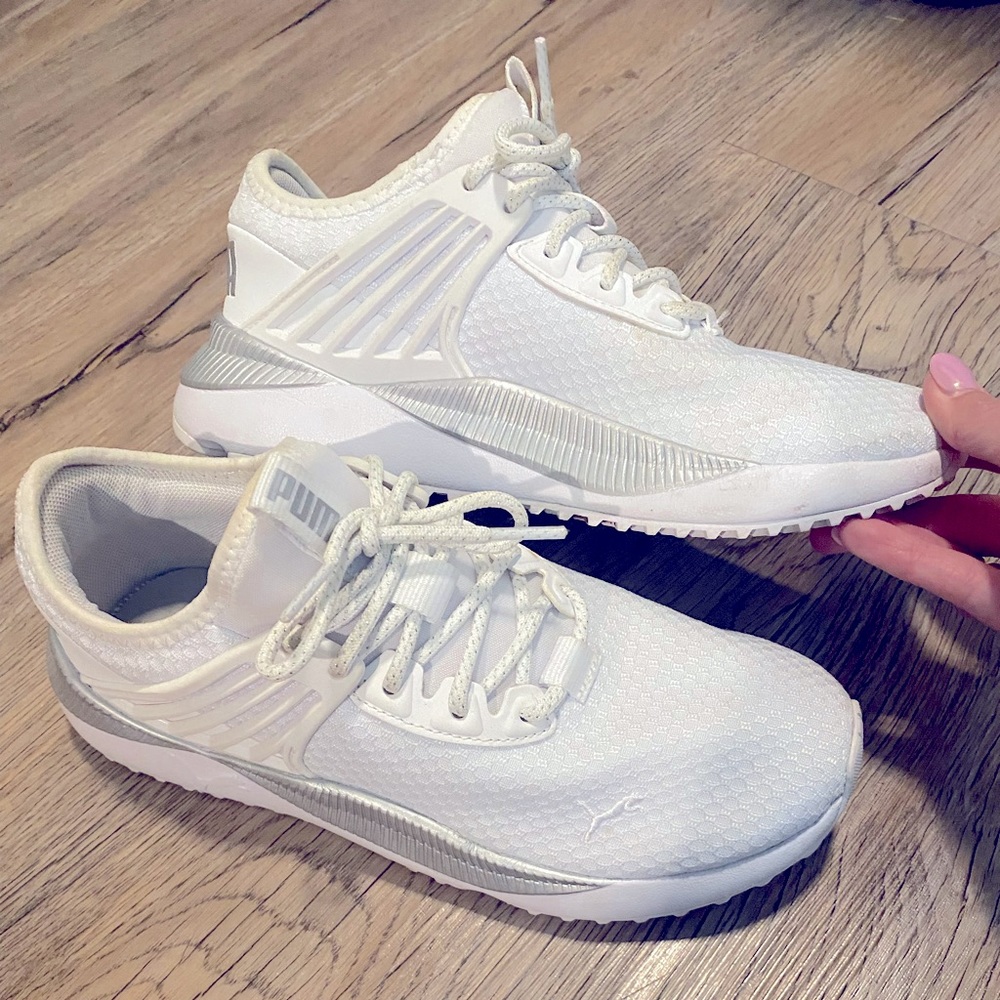 White Puma sneakers